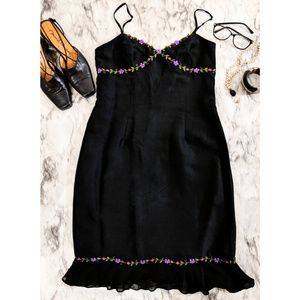 NWOT Silk Embroidered Ann Taylor Dress